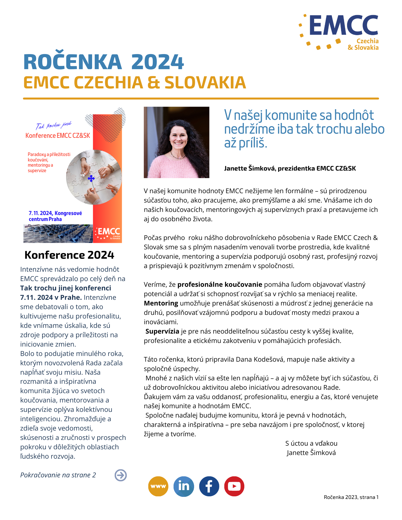 Ročenka EMCC CZSK 2024