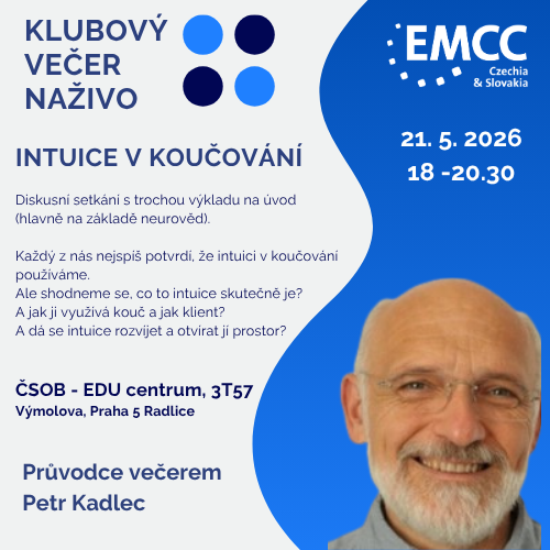Klubový večer Naživo Intuice v koučování